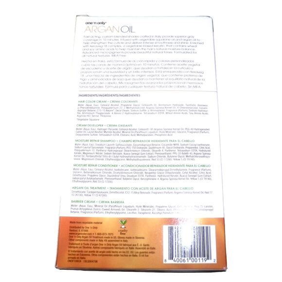 One 'n Only Argan Oil Fast 10 Permanent Hair Color Kit 6CA Caramel Dark Blonde - Picture 3 of 5